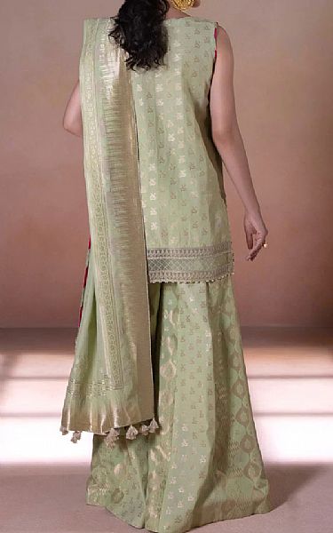Sapphire Pistachio Green Jacquard Suit | Pakistani Dresses in USA- Image 2