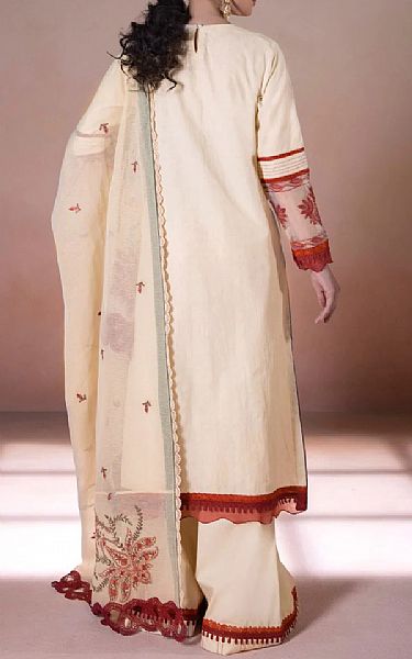 Sapphire Cream Jacquard Suit | Pakistani Dresses in USA- Image 2