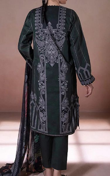 Sapphire Hunter Green Cotton Suit | Pakistani Dresses in USA- Image 2