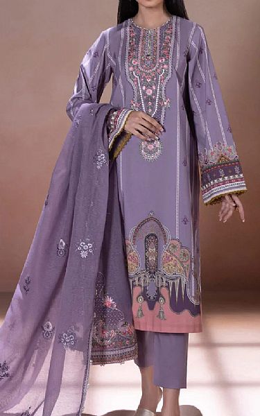 Sapphire Lavender Cotton Suit | Pakistani Dresses in USA- Image 1