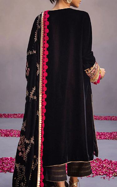Sapphire Black Velvet Suit | Pakistani Dresses in USA- Image 2