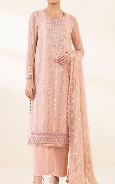 Sapphire Peach Chiffon Suit | Pakistani Embroidered Chiffon Dresses USA- Image 1