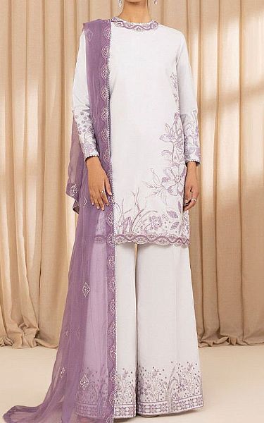 Sapphire Off-white Chambray Suit | Pakistani Lawn Dress in USA- Image 1
