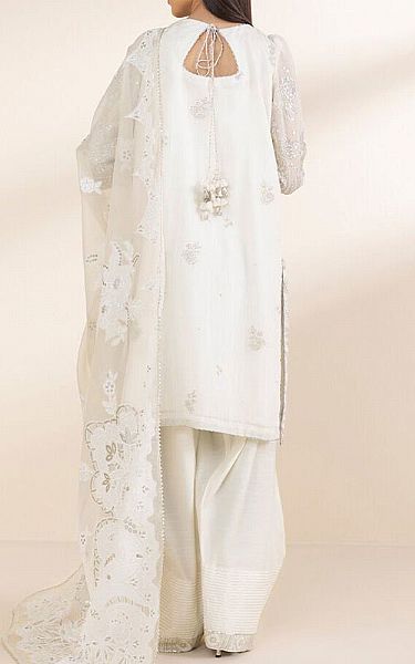 Sapphire Off-white Cotton Satin Suit | Pakistani Lawn Dress in USA- Image 2