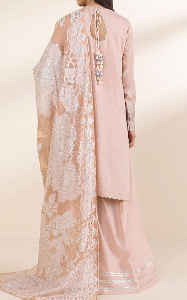 Sapphire Pink Cotton Satin Suit | Pakistani Lawn Dress in USA- Image 2