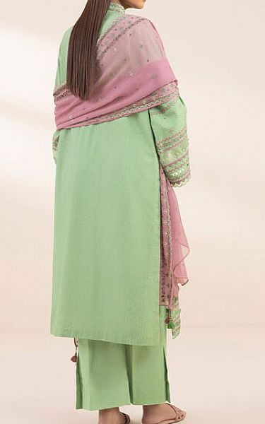 Sapphire Laurel Green Dobby Suit | Pakistani Lawn Dress in USA- Image 2