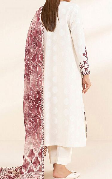 Sapphire Off-white Jacquard Suit | Pakistani Lawn Dress in USA- Image 2