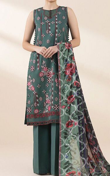 Sapphire Blue Lawn Suit | Pakistani Lawn Dress in USA- Image 1