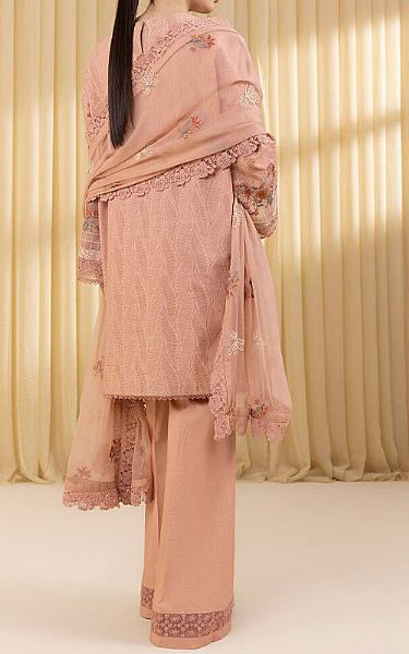 Sapphire Peach Jacquard Suit | Pakistani Lawn Dress in USA- Image 2