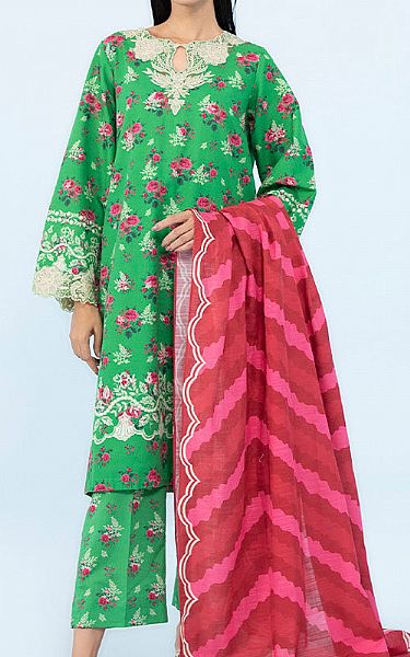 Sapphire Pastel Green Khaddar Suit | Pakistani Winter Dresses- Image 1