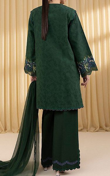 Sapphire Green Jacquard Suit | Pakistani Lawn Dress in USA- Image 2