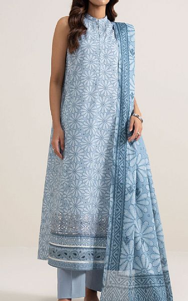 Sapphire Cadet Blue Lawn Suit | Pakistani Lawn Dress in USA- Image 1