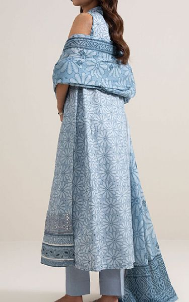Sapphire Cadet Blue Lawn Suit | Pakistani Lawn Dress in USA- Image 2