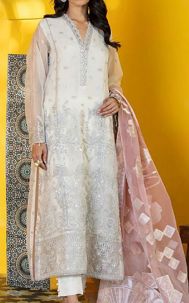 Sapphire White Organza Suit | Pakistani Dresses in USA- Image 1