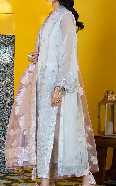 White Organza Suit | Pakistani Dresses in USA