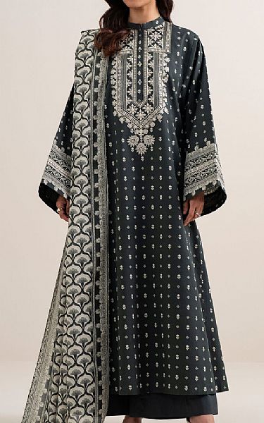 Sapphire Charcoal Lawn Suit | Pakistani Lawn Dress in USA- Image 1