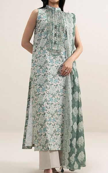 Sapphire Ivory/Teal Lawn Suit | Pakistani Lawn Dress in USA- Image 1