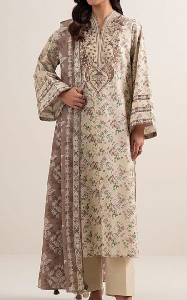 Sapphire Tan Lawn Suit | Pakistani Lawn Dress in USA- Image 1