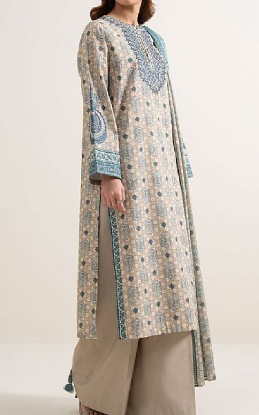 Sapphire Beige Lawn Suit | Pakistani Lawn Dress in USA- Image 2