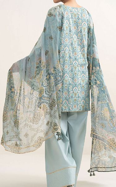 Sapphire Aqua Lawn Suit | Pakistani Lawn Dress in USA- Image 2