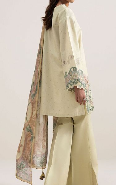 Sapphire Cream Dobby Suit | Pakistani Lawn Dress in USA- Image 2