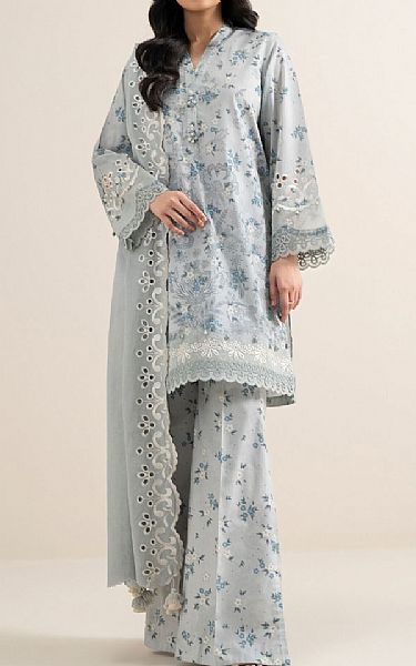 Sapphire Grey Lawn Suit | Pakistani Lawn Dress in USA- Image 1