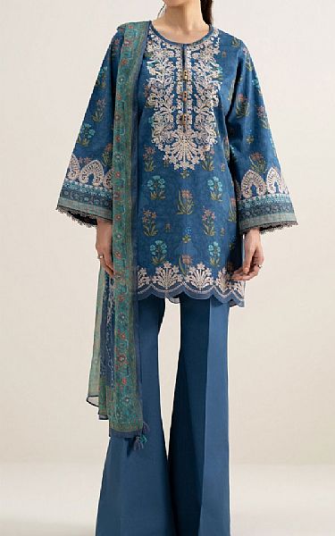 Sapphire Blue Lawn Suit | Pakistani Lawn Dress in USA- Image 1