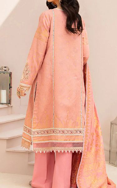Sapphire Peach Jacquard Suit | Pakistani Dresses in USA- Image 2