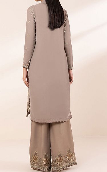 Sapphire Beige Velvet Suit (2 Pcs) | Pakistani Winter Dresses in USA- Image 2