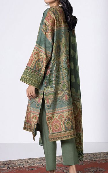 Sapphire Sage Green Silk Suit | Pakistani Embroidered Chiffon Dresses USA- Image 2