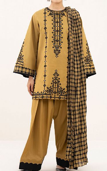 Sapphire Mustard Lawn Suit | Pakistani Lawn Dress in USA- Image 1