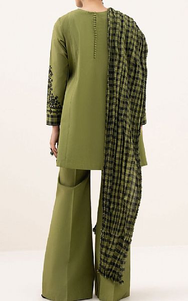 Sapphire Olive Green Lawn Suit | Pakistani Lawn Dress in USA- Image 2