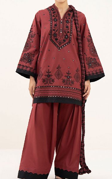 Sapphire Maroon Lawn Suit | Pakistani Lawn Dress in USA- Image 1