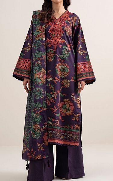 Sapphire Purple Lawn Suit | Pakistani Lawn Dress in USA- Image 1