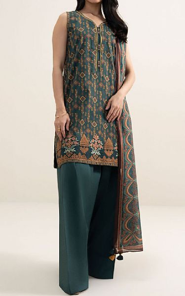 Sapphire Teal Green Lawn Suit | Pakistani Lawn Dress in USA- Image 1