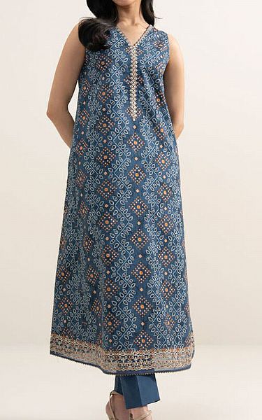 Sapphire Denim Blue Lawn Suit (2 Pcs) | Pakistani Lawn Dress in USA- Image 1