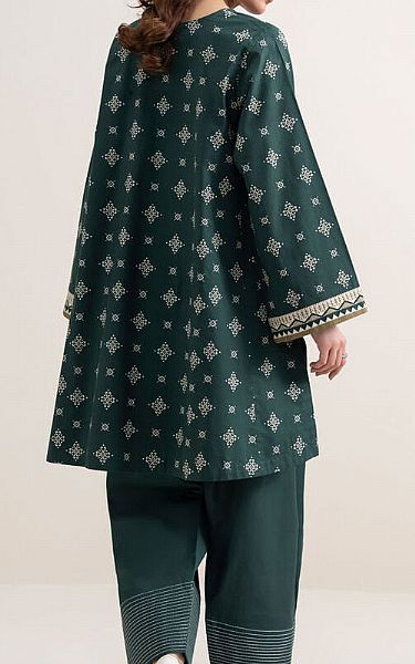 Sapphire Bottle Green Lawn Suit (2 Pcs) | Pakistani Lawn Dress in USA- Image 2