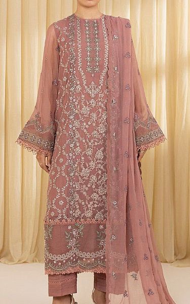 Sapphire Tea Pink Chiffon Suit | Pakistani Embroidered Chiffon Dresses USA- Image 1