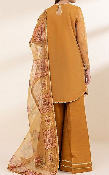 Sapphire Mustard Organza Suit | Pakistani Embroidered Chiffon Dresses USA- Image 2