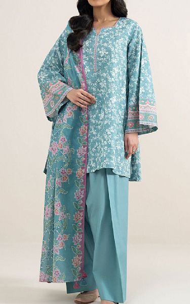Sapphire Aqua Lawn Suit | Pakistani Lawn Dress in USA- Image 1