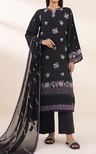 Sapphire Black Dobby Suit | Pakistani Lawn Dress in USA- Image 1