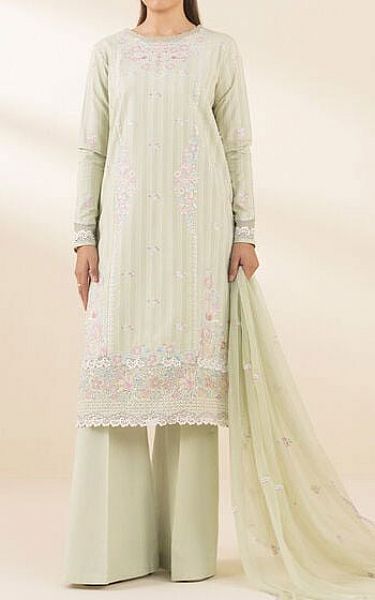 Sapphire Light Green Cotton Suit | Pakistani Lawn Dress in USA- Image 1