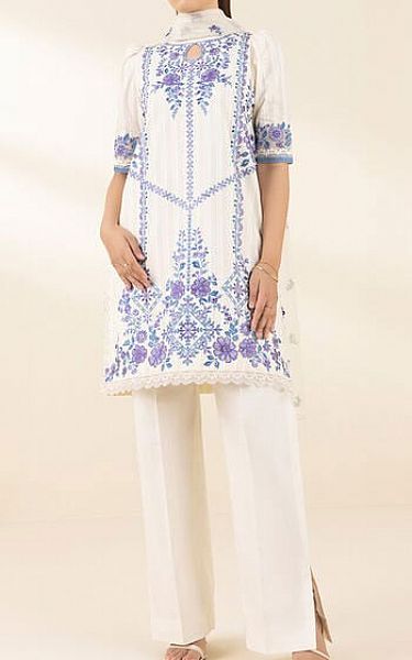 Sapphire Off-white Cotton Suit | Pakistani Lawn Dress in USA- Image 1