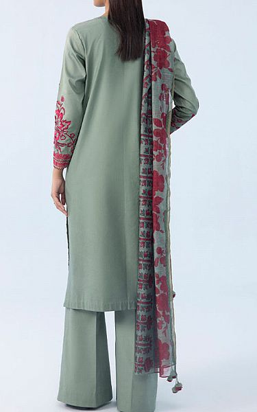 Sapphire Jade Green Karandi Suit | Pakistani Winter Dresses- Image 2