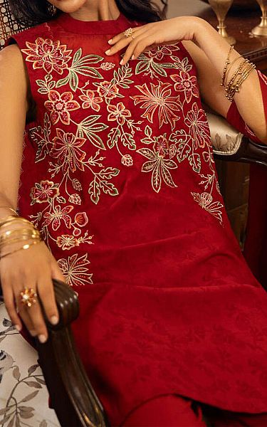 Sapphire Scarlet Jacquard Suit | Pakistani Lawn Dress in USA- Image 2