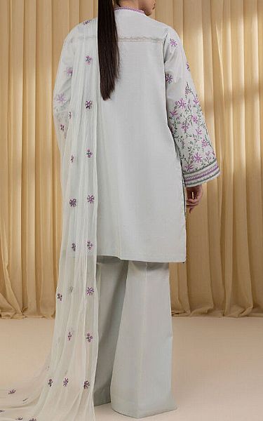 Sapphire Pastel Grey Lawn Suit | Pakistani Lawn Dress in USA- Image 2