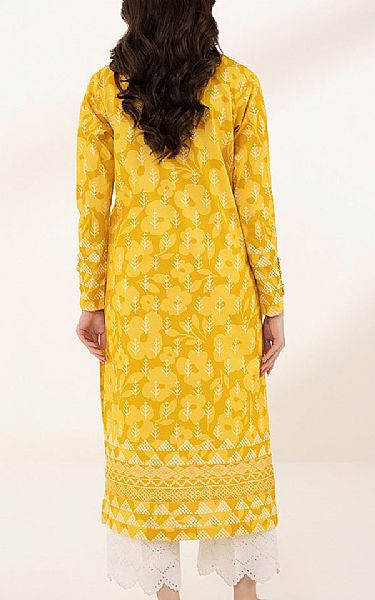 Sapphire Golden Yellow Lawn Kurti | Pakistani Lawn Suits- Image 2