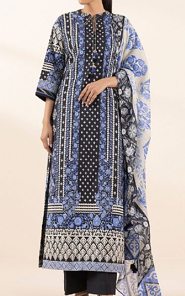 Sapphire Black/Blue Lawn Suit (2 pcs) | Pakistani Lawn Dress in USA- Image 1
