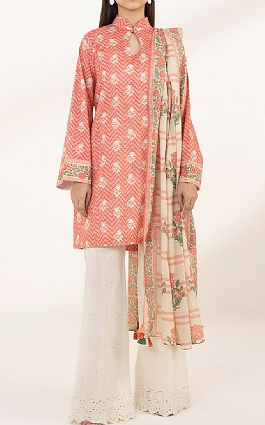 Sapphire Coral Lawn Suit (2 pcs) | Pakistani Lawn Suits- Image 1