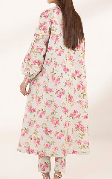 Sapphire Ivory/Pink Lawn Suit (2 pcs) | Pakistani Lawn Suits- Image 2